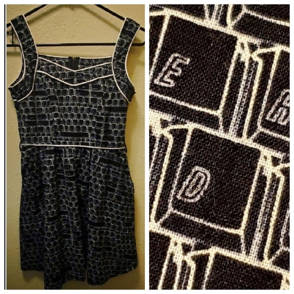 Retrolicious Dresses & Skirts - KEYBOARD/TYPEWRITER DRESS